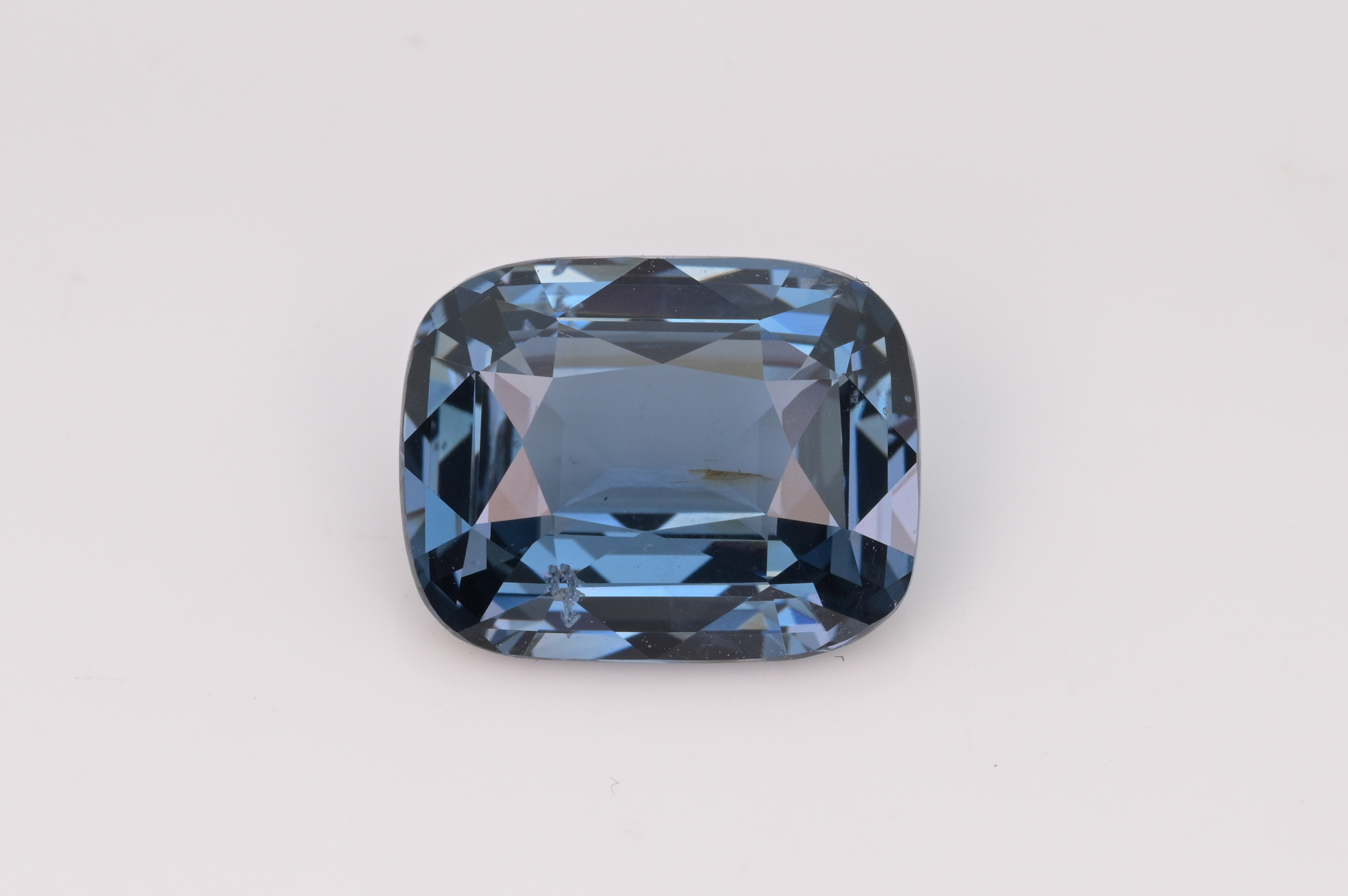 5.58 Cts Blue Spinel, Elegant Cushion Shape  alternate view